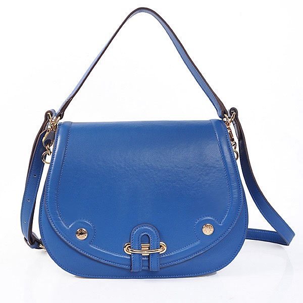 1233CGB Hermes nuovo 2012 borsa di cuoio del Cowskin in blu con oro ha
